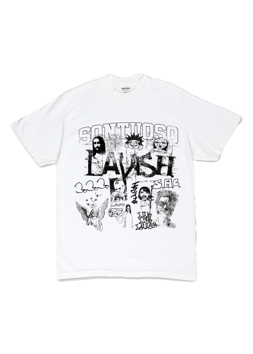 WHITE “LAVISH” TEE