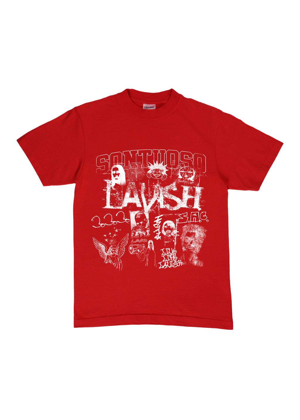 RED “LAVISH” TEE